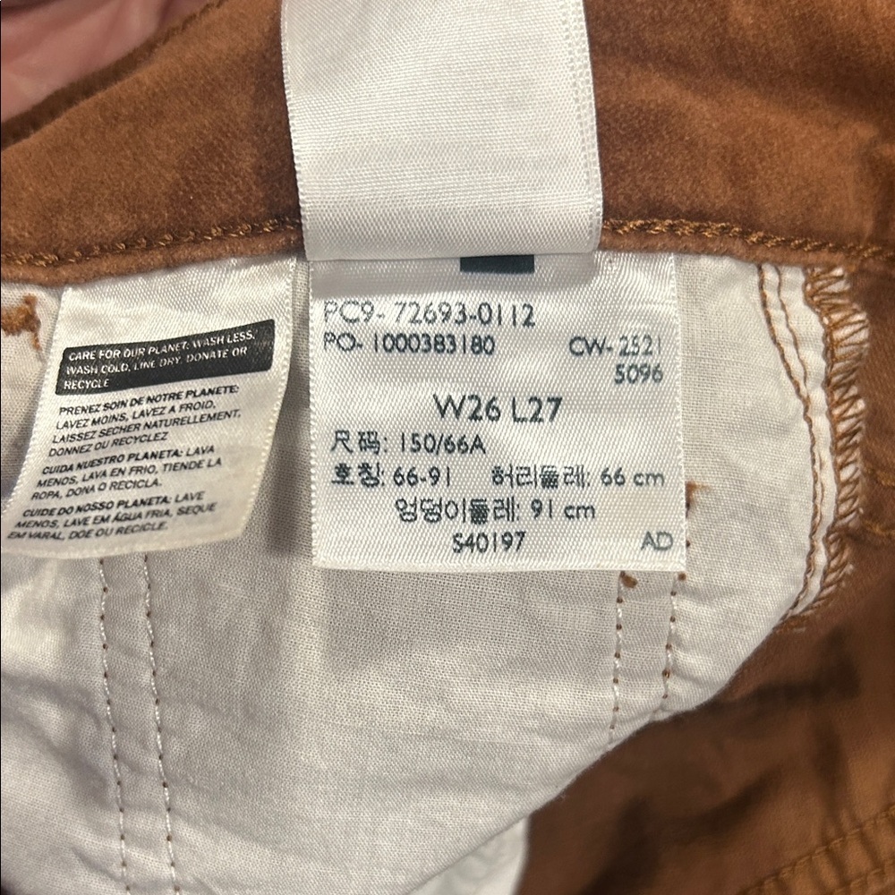Levi’s Ribcage Straight Ankle Pants Brown High Rise W26 L27 - Picture 12 of 12